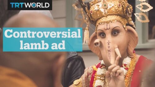 Hindus are angry after ad features their god Ganesha eating lamb