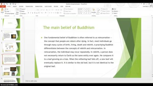 My Screencast for PPT of world religion