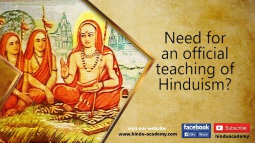Need for an official teaching of Hinduism