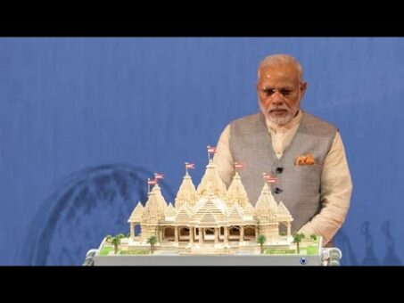 Prime Minister of India Shri Narendra Modi Launches Hindu Temple Project