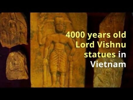 4000 years old Lord Vishnu statues in Vietnam #hinduism