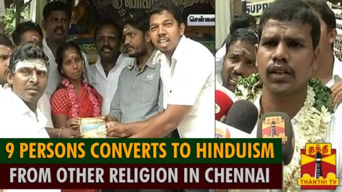 9 Persons Converts To Hinduism From Other Religion In Chennai