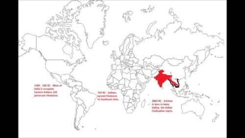 Animated Map Shows how Hinduism spread around the world