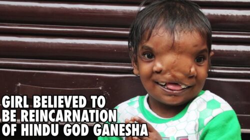 Indian Girl Believed To Be The Reincarnation Of The Hindu God Ganesha