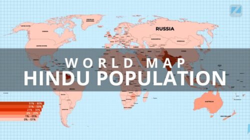 World Map - Hindu population | INDIA | PAKISTAN | AMERICA | UAE | AUSTRALIA
