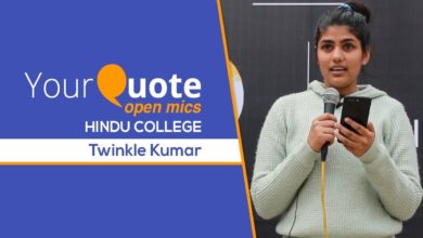 'Love: Not a Cliché' by Twinkle Kumar | English Poetry | YQ - Hindu College (Open Mic 1)