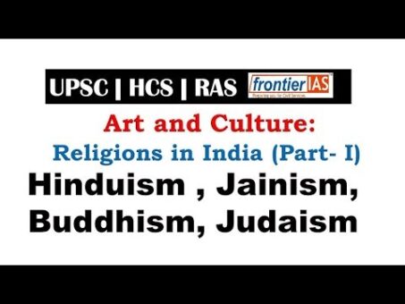 Arts and Culture: Religions in India (Part- I):Hinduism , Jainism, Buddhism, Judaism