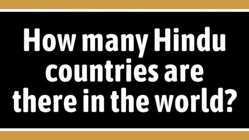 How many Hindu countries are there in the world?