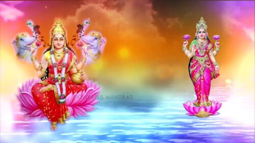 Mantras for Wealth | Sri Maha Lakshmi Ashtothram 108 [Ashtottara Satanamavali]  | with lyrics