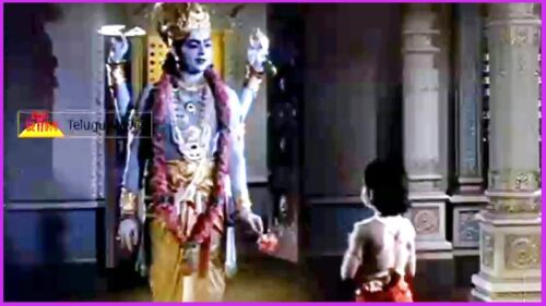Prahlada Prays Lord Vishnu (Climax Scene) - In Bhaktha Prahlada Telugu Movie