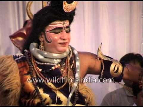Shiva the god of dance, also the destroyer - enactment