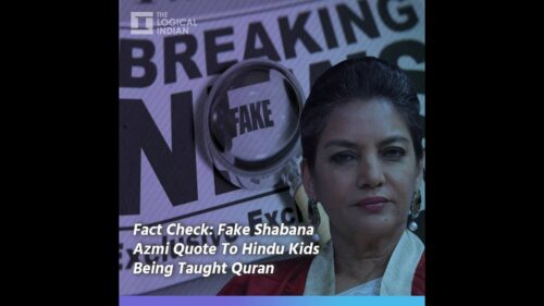 Fact Check: Fake Shabana Azmi Quote To Hindu Kids Being Taught Namaz