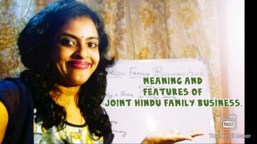 Meaning and Features Of Joint Hindu Family Business|Forms Of Business Organisation|HUF|JHUF