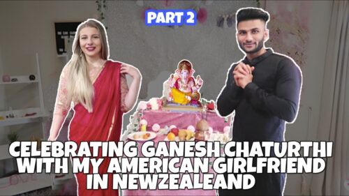 My American Girlfriend and I Celebrate Ganesh Chaturthi In New Zealand || Vlog 2
