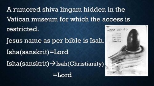The Hindu Origin of Christianity and it's customs