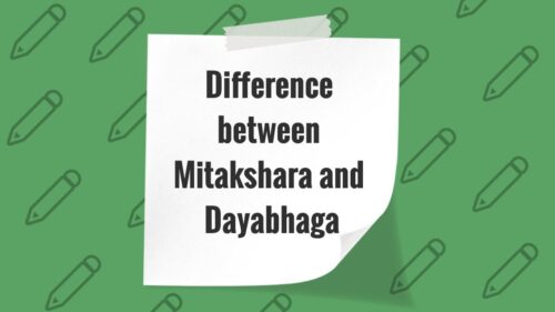 Difference between Mitakshara V Dayabhaga School of Hinduism