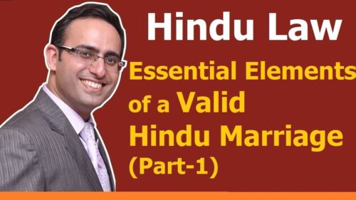 FAMILY LAW - HINDU LAW #3 || Essential Elements of valid Hindu Marriage (Part-1)