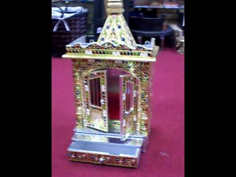 Hindu Golden Temple Altar Shrine Puja Aarti for Home.mov