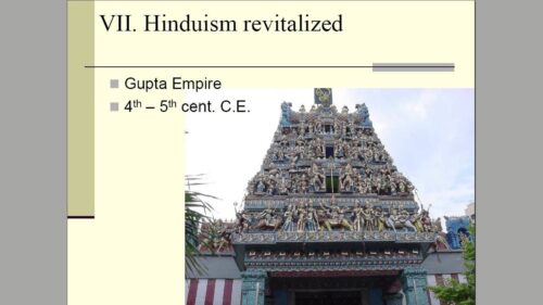 History 101 - Unit IV: Evolution of Hinduism