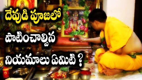 Rules we Follow in Pooja? | Dharma Sandehalu in Telugu