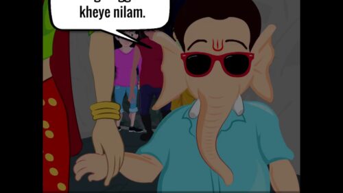 kailashe kelenkari - lord shiva partying with nandi bhringi - funny animation movie