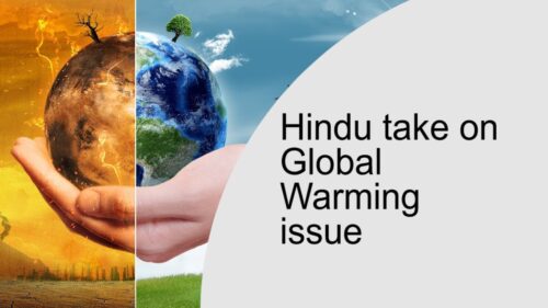 Hindu take on Global Warming issue