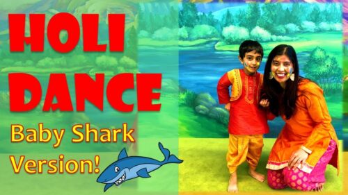 Holi Song & Dance - Baby Shark Style!