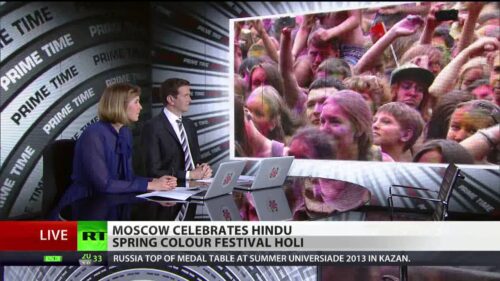 Moscow celebrates Hindu Spring Colour Festival Holi