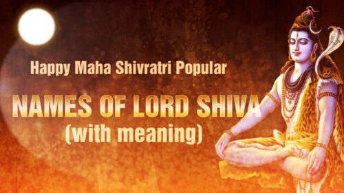 Popular Names of Lord Shiva
