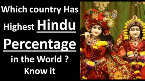 TOP 10 HINDU Country   in the World   Percentagewise