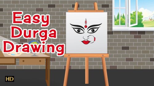 Easy Durga Drawing | Navratri Special | Kids Learning Videos (HD)