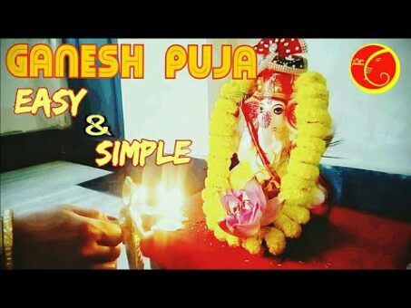 Ganesh chaturthi  puja vidhi easy and simple  at home 2019 Bengali  procedures