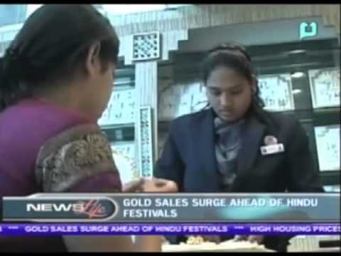 Gold sales surge ahead of upcoming Hindu festivals