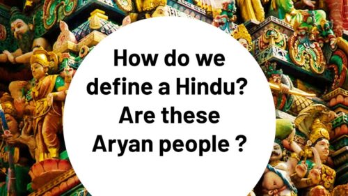 How do we define a Hindu?  Are these Aryan people ?