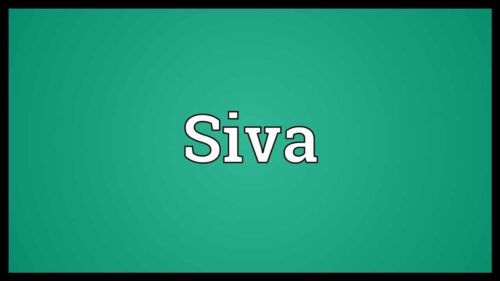 Siva Meaning