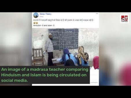 Was a Madrasa teacher found denigrating Hinduism. Know the truth!
