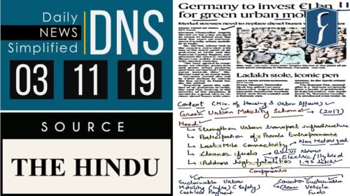 Daily News Simplified 03-11-19 (The Hindu Newspaper - Current Affairs - Analysis for UPSC/IAS Exam)