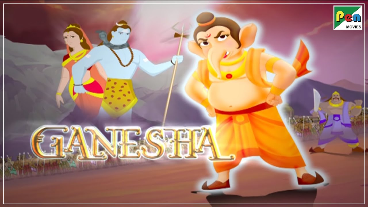 Ganesha Animated Movie With English Subtitles | HD 1080p | Animated Movies For Kids In Hindi