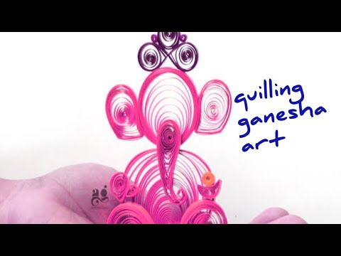 Ganesha Paper Craft Rolling Ideas| Ganesha Rolling Ideas Wallpaper😃
