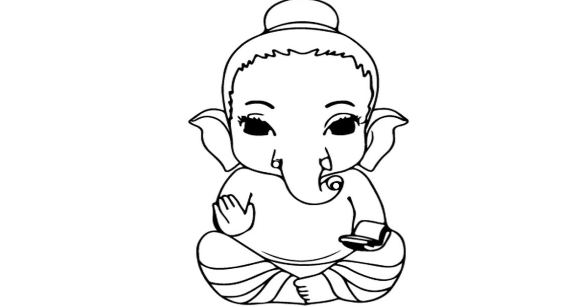 How to draw ganesh | Drawing of God Ganesha  | step by step