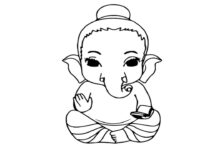 How to draw ganesh | Drawing of God Ganesha  | step by step