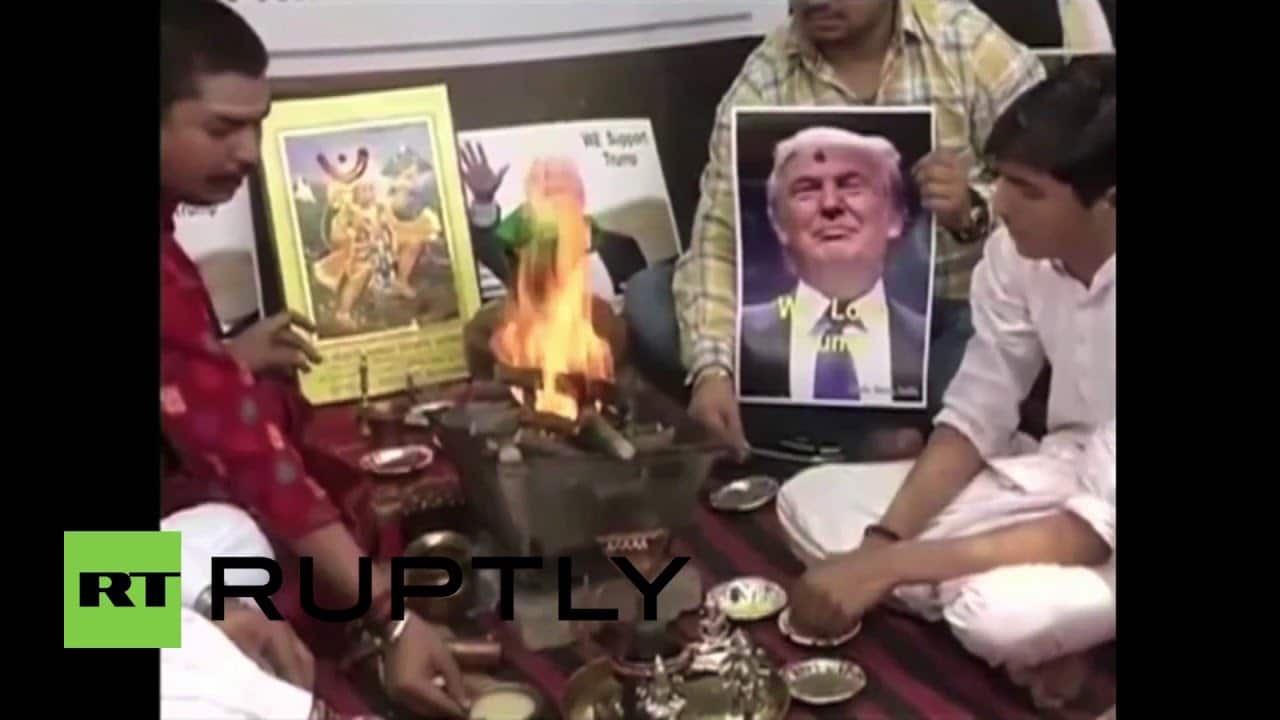 India: Hindu group invokes the gods to help Donald Trump