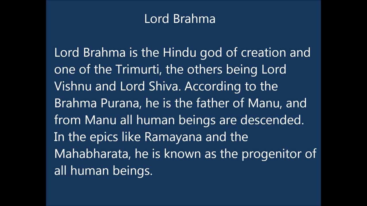 Lord Brahma Names for Indian Baby Boys