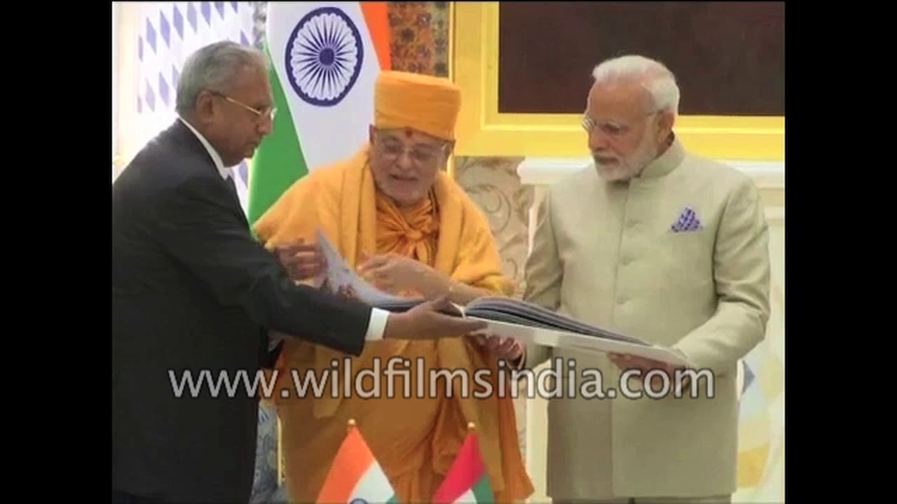 Narendra Modi launches project to build Abu Dhabi's first Hindu stone temple