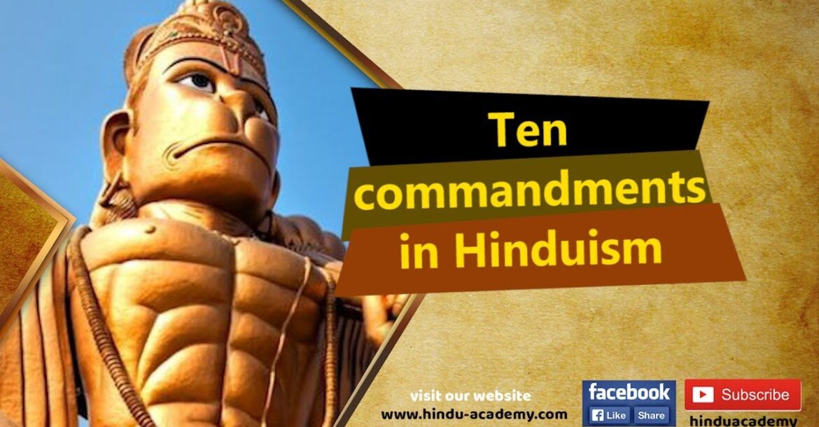 Ten commandments in Hinduism |Jay Lakhani | Hindu Academy |