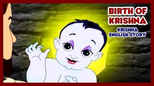Birth of Krishna - Krishna Story In English | Krishna Cartoon | Little Krishna | English Kids Story