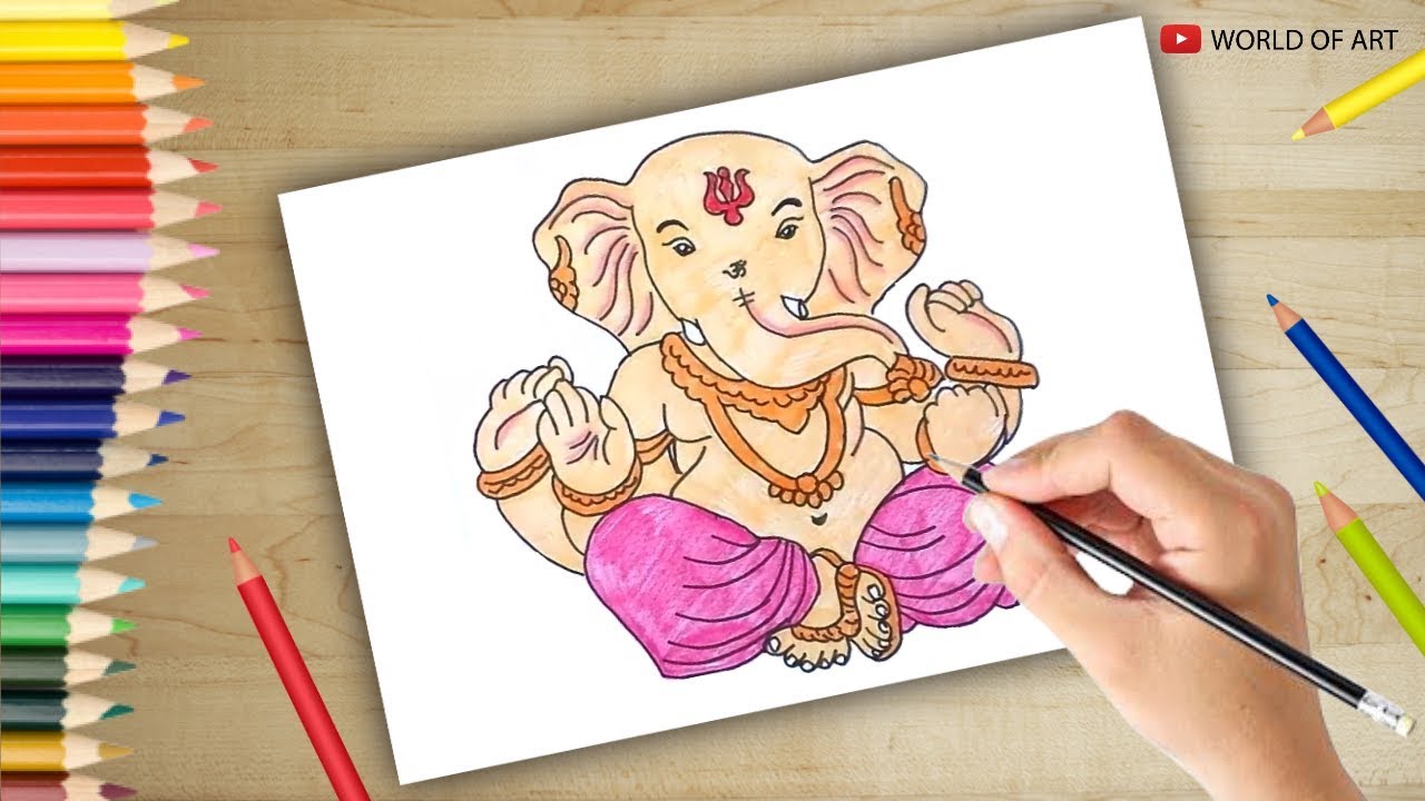 Ganesh Chaturthi drawing God Ganesha