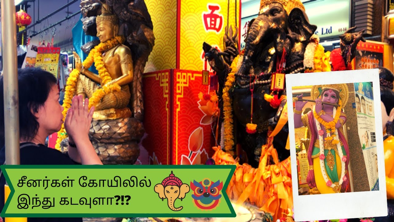 Hindu Gods in Chinese Temple ?!?😮 🕉 😮|| Tamil vlog || Chinese temple in Singapore