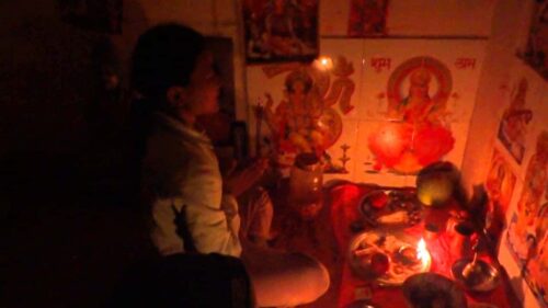 Hindu Prayer Songs Before Dinner; Phutung, Nepal
