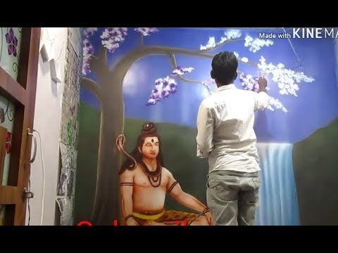 Lord shiva painting!Mahadev painting! Shiv painting!3d painting! Hindu god painting!